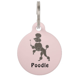 Médaille Personnalisée pour Chien Caniche