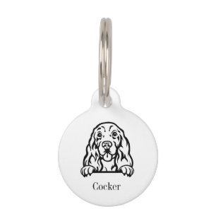 Médaille personnalisée pour chien Cocker Spaniel
