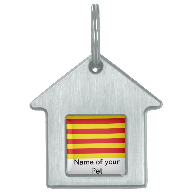 Médaille pour animal de compagnie avec le drapeau  (Devant)
