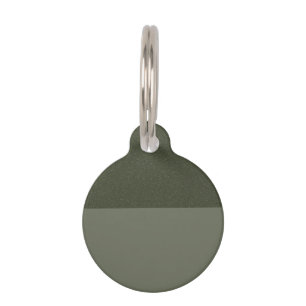 Médaille pour animal de compagnie ronde verte mous