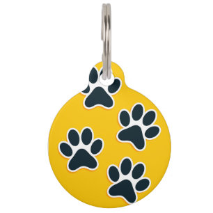 Médaille pour animaux avec empreinte de patte de c