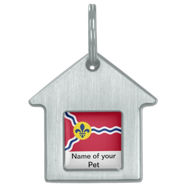 Médaille pour animaux avec le drapeau de St. Louis (Devant)