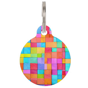 Médaille pour animaux de compagnie en art abstrait