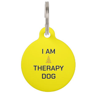 Médaille pour chien de thérapie Noël simple person