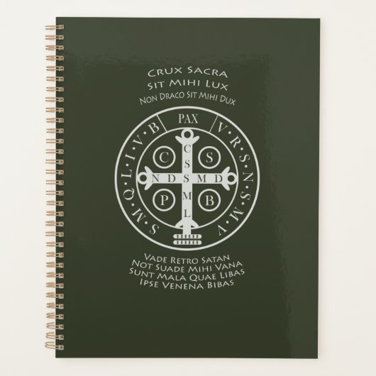 Médaille Saint Benoît avec prière latine (Devant)