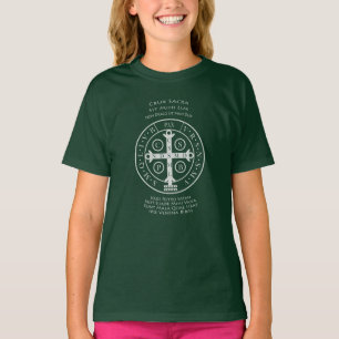Médaille Saint Benoît avec T-shirt de prière latin