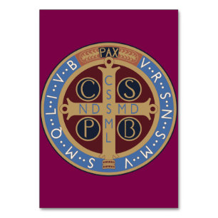Medaille van de Heilige Benedictus Kaart
