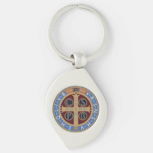 Medaille van de Heilige Benedictus Sleutelhanger