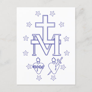 Medaille van Onze Lieve Vrouw van Genade Briefkaart