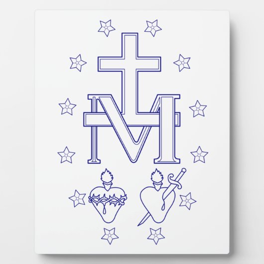 Medaille van Onze Lieve Vrouw van Genade Fotoplaat (Voorkant)