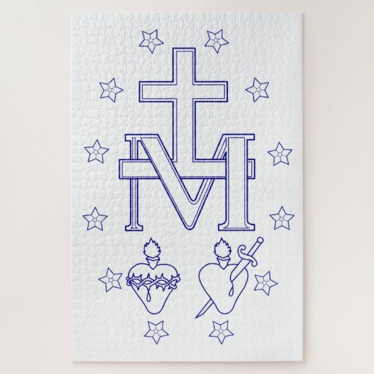 Medaille van Onze Lieve Vrouw van Genade Legpuzzel (Verticaal)