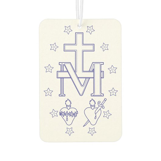 Medaille van Onze Lieve Vrouw van Genade Luchtverfrisser (Achterkant)