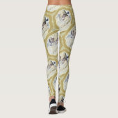 Medailles in Blauw en Aarde Groen Leggings (Achterkant)