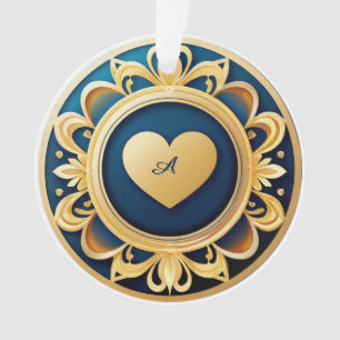 Médaillon à coeur en or