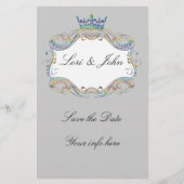 Médaillon avec Faire-part de prospectus de la Cour (Devant)