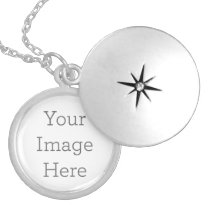 Médaillon Avec Fermoir Create Your Own Sterling Silver Plated Locket