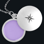 Médaillon Avec Fermoir Lavande, couleur solide,<br><div class="desc">Lavande,  couleur solide,  jolie teinte pourpre.</div>