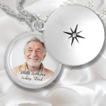 Médaillon Avec Fermoir Marche avec moi aujourd'hui, papa ! Mariage, Photo<br><div class="desc">"Marche avec moi aujourd'hui, papa !" Personnalisé, Photo, Texte, Collier Mariage Memorial Locket. Personnaliser ce pendentif est rapide et facile - il suffit de télécharger votre photo préférée, modifier le texte si désiré, et vous avez terminé en moins d'une minute! Gardez le souvenir d'un proche à proximité le jour de...</div>