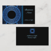 Médaillon bleu Carte de visite (Devant / Derrière)