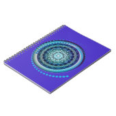 Médaillon bleu violet vert Design Carnet spiral (Côté gauche)