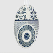 Médaillon Chinois : Chinoiserie Bleu Indigo (devant)