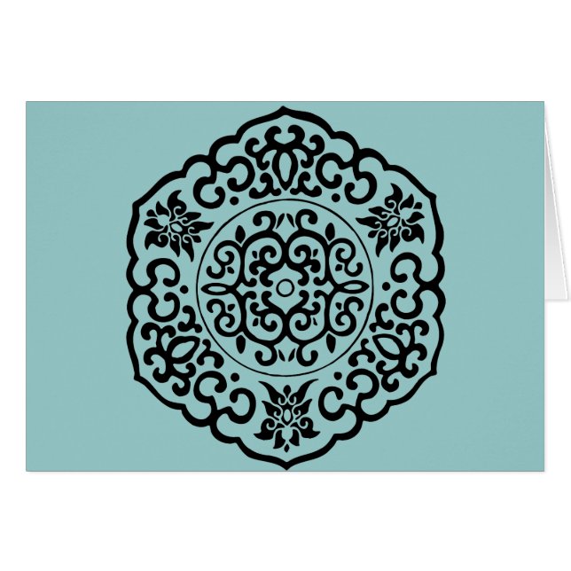 Médaillon chinois de retour (Devant horizontal)