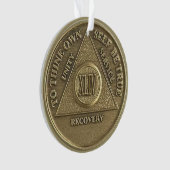 Médaillon d'anniversaire de sobriété de 44 ans ave (devant)