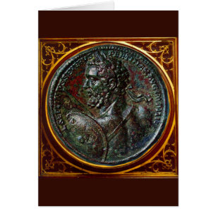 MÉDAILLON EN BRONZE ROMAIN ANTIQUE