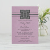 Médaillon Lilac Invitation au mariage frontalier (Debout devant)