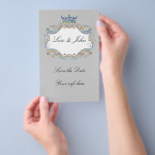 Medaillon met kroon Flyer Aankondiging (Hand)