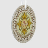 Médaillon Monogramme Fleur (devant)