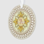 Médaillon Monogramme Fleur (devant)