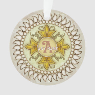 Médaillon Monogramme Fleur 