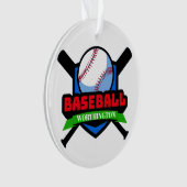 Médaillon Ornement Baseball (devant)