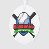 Médaillon Ornement Baseball (devant)