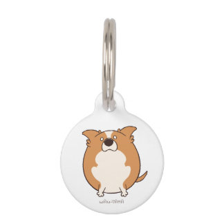 MÉDAILLON POUR ANIMAUX ボーダーコリー"ボダたま (レッド)" <名前・電話番号>