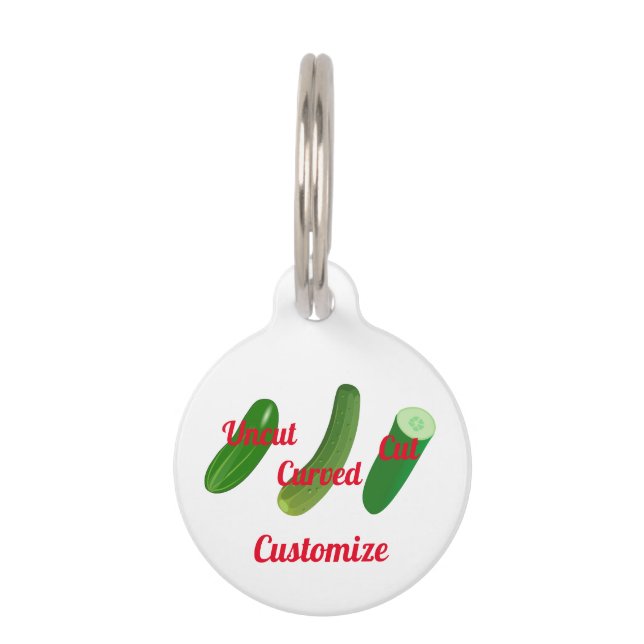 Médaillon Pour Animaux 3 concombres Thunder_Cove (Devant)