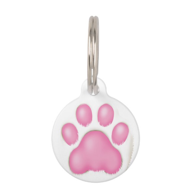 Médaillon Pour Animaux a cute cat's paw. (Devant)