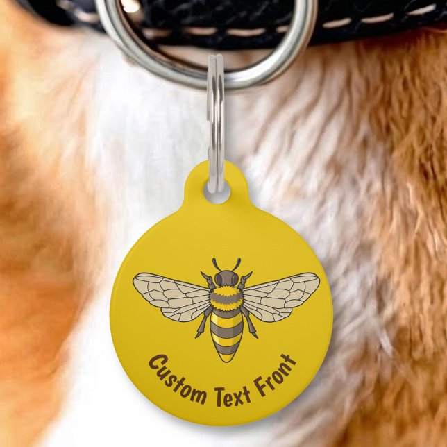 Médaillon Pour Animaux Abeille à miel (Créateur téléchargé)