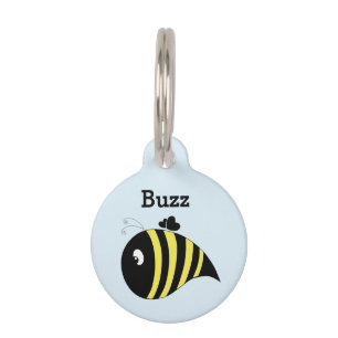 Médaillon Pour Animaux Abeille Trapue