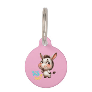 Médaillon Pour Animaux Adorable âne pour Noël 2024 - Cadeau parfait