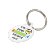 Médaillon Pour Animaux Adrénaline d'allergie d'arachide d'enfants à (Côté )