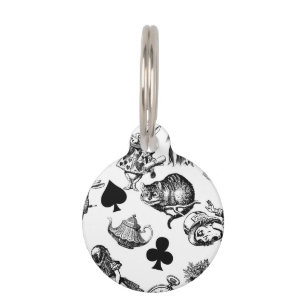Médaillon Pour Animaux Alice Lapin Blanc Wonderland Classique