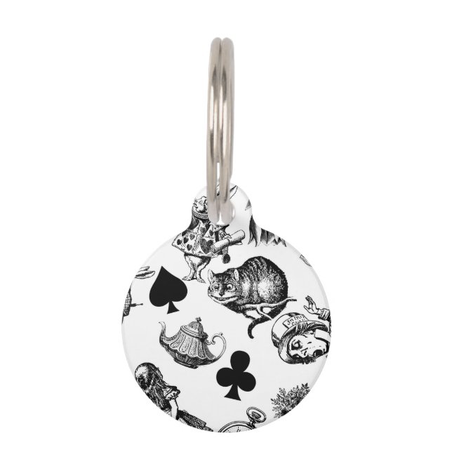 Médaillon Pour Animaux Alice Lapin Blanc Wonderland Classique (Devant)