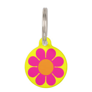 Médaillon Pour Animaux Alimentation Fleur personnalisable