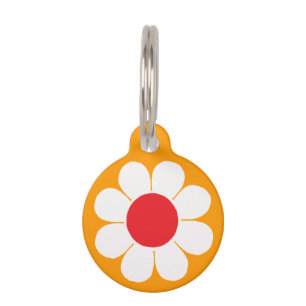 Médaillon Pour Animaux Alimentation Fleur personnalisable