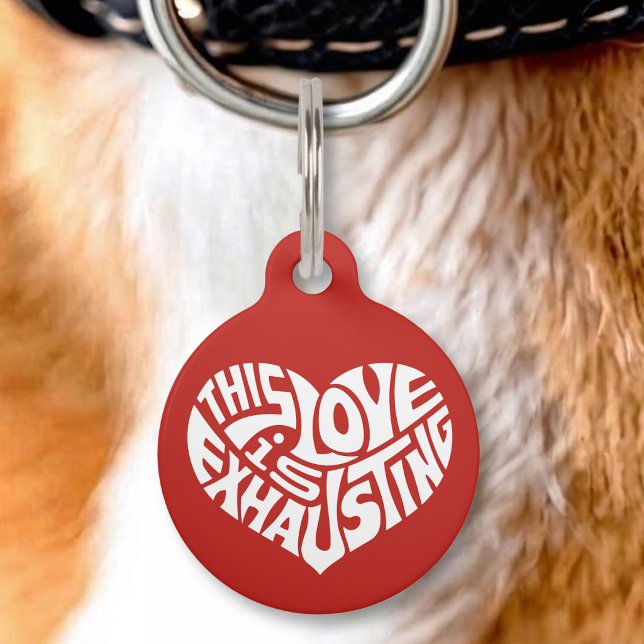 Médaillon Pour Animaux Amour épuisant (Créateur téléchargé)