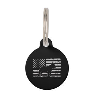 Médaillon Pour Animaux amoureux des chiens   American Flag French Bulldog