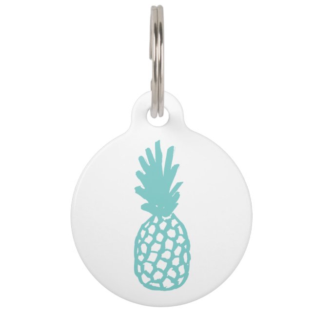 Médaillon Pour Animaux Ananas d'Aqua (Devant)