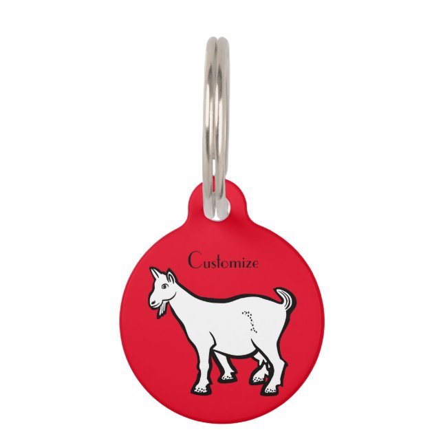 Médaillon Pour Animaux Animal de chèvre Thunder_Cove (Devant)